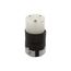 Arrow Hart Ultra Grip Straight Blade Connector #16-#12 Awg 20A 125V, Black, 5-20P, 2-Pole 3-Wire, AH5369