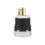 Arrow Hart Ultra Grip Straight Blade Plug, #16-#12 Awg 20A, 250V, Black, 6-20P, 2-Pole 3-Wire, AH5466