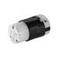 Arrow Hart Ultra Grip Straight Blade Connector, #16-#12 Awg 20A, 250V, 6-20P, 2-Pole 3-Wire, AH5469