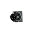 Arrow Hart Pin & Sleeve Inlet, #8-#2 Awg #10-#2 Awg Ground, #12-#16 60A, Y 347/600V, Black, AH560B5W