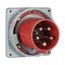 Arrow Hart Pin & Sleeve Inlet, 60/63A 200-415V, 4-Pole, #8-#2 Awg #10-#2 Awg (Ground), #12-#16, AH560B6WDR