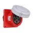 Arrow Hart Pin & Sleeve Receptacle, 60/63A 200-415V, 4-Pole, #8-#2 Awg #10-#2 Awg (Ground), AH560R6WDR