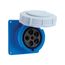 Arrow Hart Pin & Sleeve Receptacle, #8-#2 Awg #10-#2 Awg Ground, #12-#16 Pilot, 60A, Y 277/480V, AH560R7W