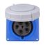 Arrow Hart Pin & Sleeve Angled Receptacle, #8-#2, #10-#2 Ground, #12-#16 60A, Y 120/208V, Female, AH560R9W-15