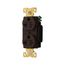 Arrow Hart Industrial Duplex Receptacle, #14-10 Awg 15A, 250V, Brown, 6-15R, Duplex, AH5662B