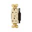 Arrow Hart Industrial Duplex Receptacle, #14-10 Awg 15A, 250V, Ivory, 6-15R, Duplex, AH5662V