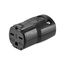 Arrow Hart Quick Grip Straight Blade Connector, #16-12 Awg 15A, 250V, Black, 6-15R 2-Pole 3-Wire, AH5669BK