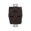 Panel Mount/Snap-In Single Receptacle, #14-10 Awg 15A, Panel, 250V, Black, High-Impact Nylon, AH5684