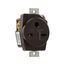 Panel Mount/Snap-In Single Receptacle, #14-10 Awg 15A, Panel, 250V, Black, High-Impact Nylon, AH5684