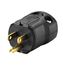 Arrow Hart Quick Grip Straight Blade Plug, #18-12 Awg 15A 125V, Black, 5-15P, 2-Pole 3-Wire, AH5965BK