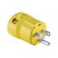 Arrow Hart Corrosion Resistant Straight Blade Plug #18 To #12 Awg 15A 125V, 5-15P, 2-Pole 3-Wire, AH5965CR