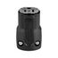Arrow Hart Quick Grip Straight Blade Connector, #18-12 Awg 15A 125V, Black, 2-Pole 3-Wire, AH5969BK