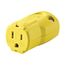 Arrow Hart Quick Grip Straight Blade Connector, #18-12 Awg 15A 125V, 2-Pole 3-Wire, AH5969Y