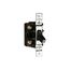 Manual Motor Controller, Switch Only, #14-10 Awg 30A, Panel, 600V, Front Wired, Black, 2-Pole, AH6810U
