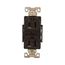 Arrow Hart Standard Duplex Receptacle, #14-10 Awg 15A, Healthcare 125V, Brown, Duplex, AH8200B