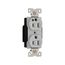 Arrow Hart Standard Duplex Receptacle, #14-10 Awg 15A, Healthcare 125V, Gray, Duplex, AH8200GY