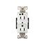 Arrow Hart Standard Duplex Receptacle, #14-10 Awg 15A, 125V, Duplex, Auto-Grounding, AH8200W