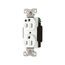 Arrow Hart Standard Duplex Receptacle, #14-10 Awg 15A, 125V, Duplex, Auto-Grounding, AH8200W