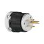Arrow Hart Auto Grip Straight Blade Plug, #18-12 Awg 15A 125V, Back, 5-15P, 2-Pole 3-Wire, AH8215HG