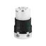 Arrow Hart Auto Grip Straight Blade Connector, #18-12 Awg 15A, 125V, 2-Pole 3-Wire, AH8219HG