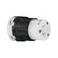 Arrow Hart Auto Grip Straight Blade Connector, #18-12 Awg 15A, 125V, 2-Pole 3-Wire, AH8219HG