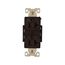 Arrow Hart Duplex Receptacle, #14-10 Awg 20A, Healthcare 125V, Brown Face Base, 5-20R, Duplex, AH8300B