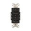 Arrow Hart Duplex Receptacle, #14-10 Awg 20A, Healthcare 125V, Black Face Base, 5-20R, Duplex, AH8300BK