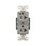 Arrow Hart Duplex Receptacle, #14-10 Awg 20A, Healthcare 125V, Gray Face Base, 5-20R, Duplex, AH8300GY