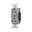 Arrow Hart Duplex Receptacle, #14-10 Awg 20A, Healthcare 125V, Gray Face Base, 5-20R, Duplex, AH8300GY