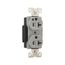 Arrow Hart Duplex Receptacle, #14-10 Awg 20A, Healthcare 125V, Gray Face Base, 5-20R, Duplex, AH8300GY