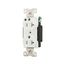 Arrow Hart Duplex Receptacle, #14-10 Awg 20A, Healthcare 125V Face Base, 5-20R, 2-Pole 3-Wire, AH8300W