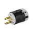 Arrow Hart Ultra Grip Straight Blade Plug, #18 To 12 Awg 15A 125V, 5-20P, 2-Pole 3-Wire, AH8315HG