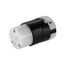 Arrow Hart Ultra Grip Straight Blade Connector, #18-12 Awg 15A 125V, 5-20R, 2-Pole 3-Wire, AH8319HG