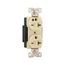 Arrow Hart Duplex Receptacle, #14-10 Awg 20A, Healthcare, 250V, Ivory Face Base, 6-20R, Duplex, AH8400V