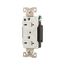 Arrow Hart Duplex Receptacle, #14-10 Awg 20A, Healthcare, 250V Face Base, 6-20R, Duplex, AH8400W