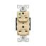 Arrow Hart Duplex Receptacle, #14 To 10 Awg 15A, Healthcare, 250V, Ivory, 6-15R, 2-Pole 3-Wire, AH8600V