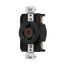 Arrow Hart Color Coded Locking Receptacle, #14-8 Awg 20A, 125/250V, 3-Pole 4-Wire, AHCL1420R