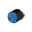 Arrow Hart Color Coded Locking Plug, #14-8 Awg 20A, 250V, UltraGrip, L15-20 3-Pole 4-Wire, AHCL1520P