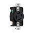 Arrow Hart Color Coded Locking Receptacle, #14-8 Awg 20A, 250V, L15-20 3-Pole 4-Wire, AHCL1520R