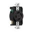 Arrow Hart Color Coded Locking Receptacle, #14-8 Awg 20A, 480V, 3-Pole 4-Wire, AHCL1620R