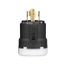 Arrow Hart Color Coded Locking Plug, #14-8 Awg 30A, 600V, Black, UltraGrip, L17-30 3-Pole 4-Wire, AHCL1730P