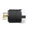 Arrow Hart Color Coded Locking Plug, #14-8 Awg 30A, 600V, Black, UltraGrip, L17-30 3-Pole 4-Wire, AHCL1730P