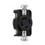 Arrow Hart Color Coded Locking Receptacle, #14-8 Awg 20A, Y 120/208 V, L18-20, 4-Pole, 4-Wire, AHCL1820R