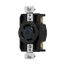 Arrow Hart Color Coded Locking Receptacle, #14-8 Awg 30A, Y 120/208 V, L18-30, 4-Pole, 4-Wire, AHCL1830R