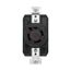 Arrow Hart Color Coded Locking Receptacle, #14-8 Awg 20A, Y 277/480V, L19-20, 4-Pole, 4-Wire, AHCL1920R