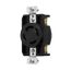 Arrow Hart Color Coded Locking Receptacle, #14-8 Awg 30A, Y 347/600V, Black, 4-Pole, 4-Wire, AHCL2030R