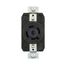 Arrow Hart Color Coded Locking Receptacle, #14-8 Awg 20A, Y 120/208 V, L21-20, AHCL2120R