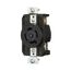 Arrow Hart Color Coded Locking Receptacle, #14-8 Awg 20A, Y 120/208 V, L21-20, AHCL2120R