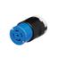 Arrow Hart Color Coded Locking Connector, #14-8 Awg 30A, Y 120/208 V, 4-Pole, 5-Wire, AHCL2130C