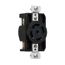 Arrow Hart Color Coded Locking Receptacle, #14-8 Awg 30A, Y 120/208 V, AHCL2130R